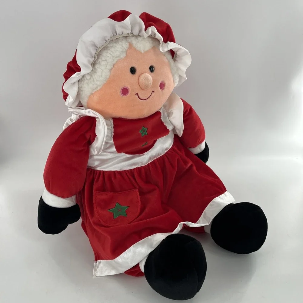 Vintage Mrs‎ Claus 3 ft Christmas Plush Caltoy Figure Large Child Size 36